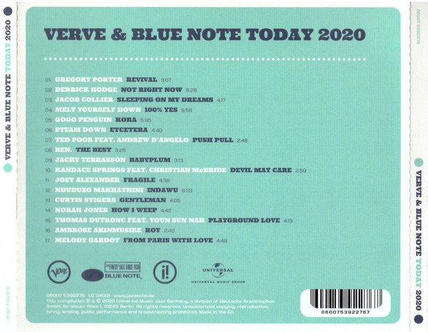 Various - Verve & Blue Note Today 2020 | Verve Records (06007 5392276) - 2