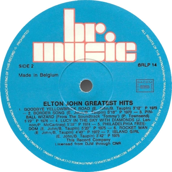 Elton John - The Very Best | BR Music (BRLP 14) - 4 Elton John - The Very Best | BR Music (BRLP 14) - 4