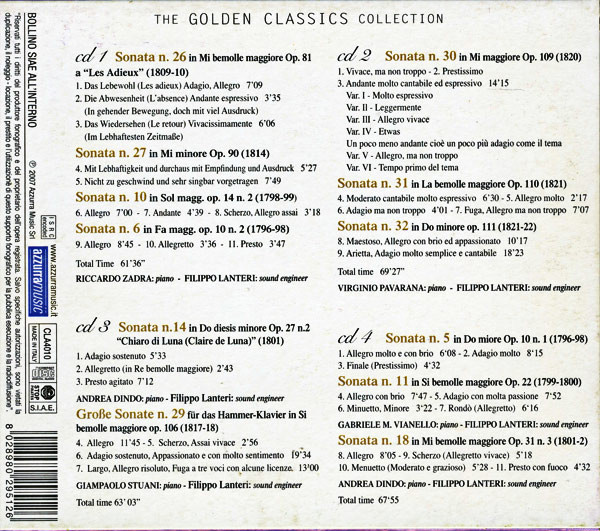 Ludwig van Beethoven - Piano Sonatas Vol.2 | Azzurra Music (CLA4010) - 2 Ludwig van Beethoven - Piano Sonatas Vol.2 | Azzurra Music (CLA4010) - 2