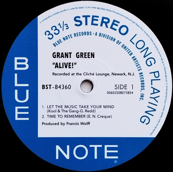 Grant Green - Alive! | Blue Note (00602508073854) - 3