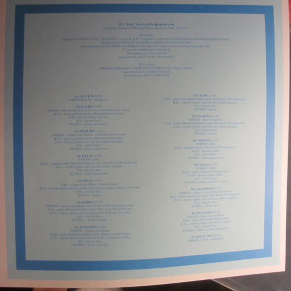 Matti "Rag" Paananen - Horoscope | Mondo Svart (SRE255LP) - 3 Matti "Rag" Paananen - Horoscope | Mondo Svart (SRE255LP) - 3