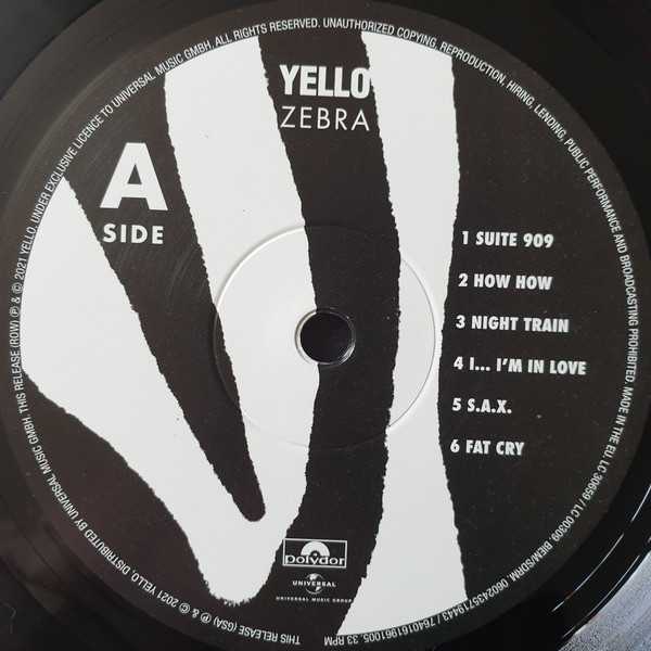 Yello - Zebra LP | Universal Music Group (0602435719443) - 3 Yello - Zebra LP | Universal Music Group (0602435719443) - 3