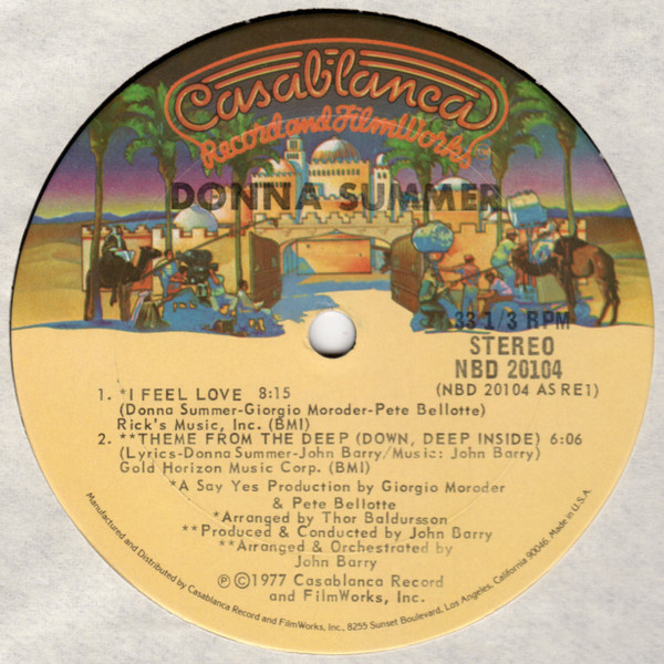 Donna Summer - I Feel Love / Theme From The Deep (Down, Deep Inside) | Casablanca (NBD 20104) - main Donna Summer - I Feel Love / Theme From The Deep (Down, Deep Inside) | Casablanca (NBD 20104) - main