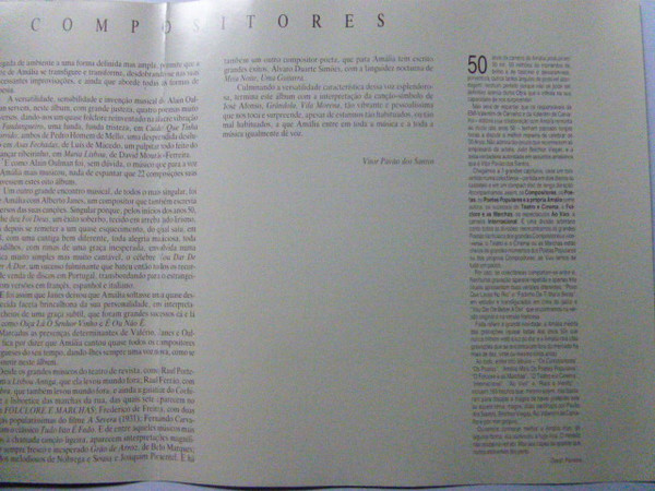 Amália Rodrigues - Os Compositores | EMI-Valentim De Carvalho, Música Lda. (0 777 7 93755 2 3) - 4 Amália Rodrigues - Os Compositores | EMI-Valentim De Carvalho, Música Lda. (0 777 7 93755 2 3) - 4