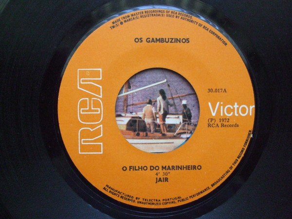 Os Gambuzinos - Filho Do Marinheiro / A Rita | RCA Victor (30.017) - 3