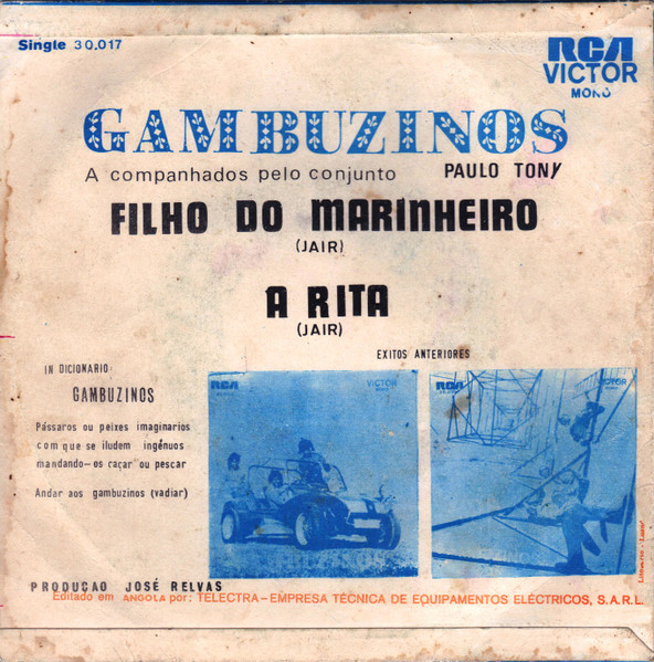 Os Gambuzinos - Filho Do Marinheiro / A Rita | RCA Victor (30.017) - 2