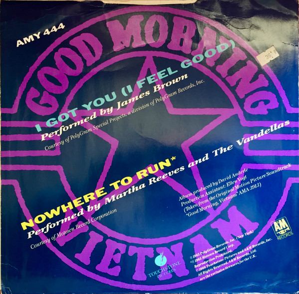 James Brown / Martha Reeves & The Vandellas - I Got You (I Feel Good) / Nowhere To Run | A&M Records (AMY 444) - 2 James Brown / Martha Reeves & The Vandellas - I Got You (I Feel Good) / Nowhere To Run | A&M Records (AMY 444) - 2