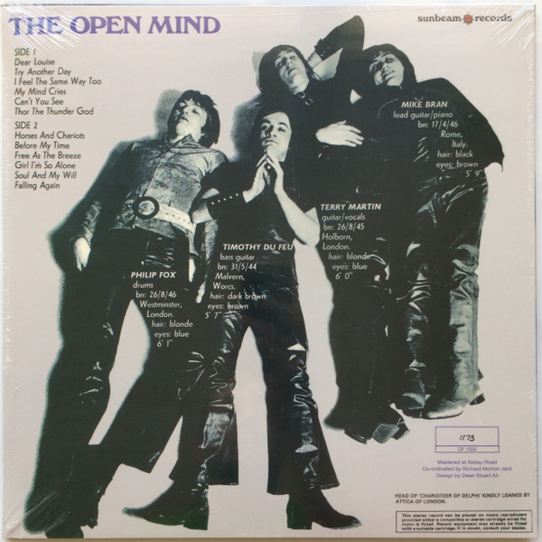 The Open Mind - The Open Mind | Sunbeam Records (SBMLP5019) - 2 The Open Mind - The Open Mind | Sunbeam Records (SBMLP5019) - 2
