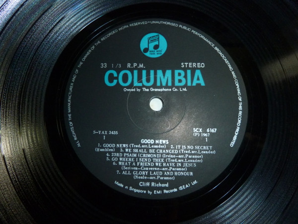 Cliff Richard - Good News | Columbia (SCX 6167) - 2 Cliff Richard - Good News | Columbia (SCX 6167) - 2