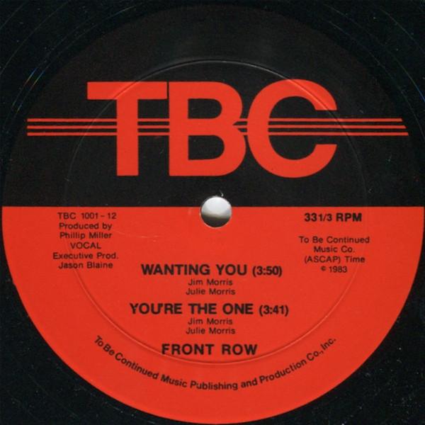 Front Row - My Love My Song / Wanting You / You're The One | TBC (TBC 1001) - 2 Front Row - My Love My Song / Wanting You / You're The One | TBC (TBC 1001) - 2