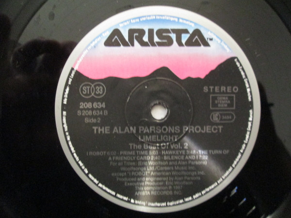 The Alan Parsons Project - Limelight - The Best Of Vol.2 | Arista (208 634) - 4 The Alan Parsons Project - Limelight - The Best Of Vol.2 | Arista (208 634) - 4