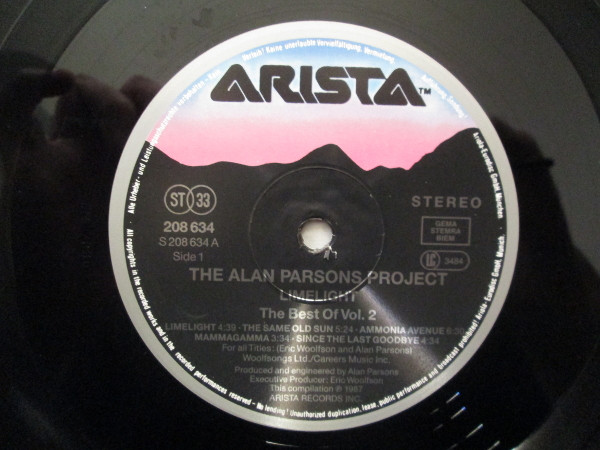 The Alan Parsons Project - Limelight - The Best Of Vol.2 | Arista (208 634) - 3 The Alan Parsons Project - Limelight - The Best Of Vol.2 | Arista (208 634) - 3
