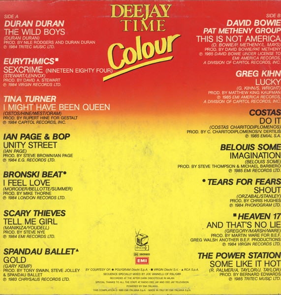Various - Deejay Time Colour | EMI (64 2605951) - 2 Various - Deejay Time Colour | EMI (64 2605951) - 2