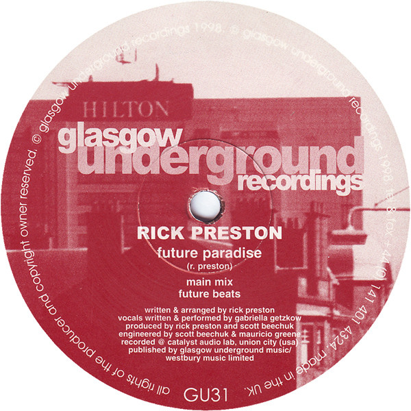 Rick Preston - Future Paradise | Glasgow Underground (GU31)