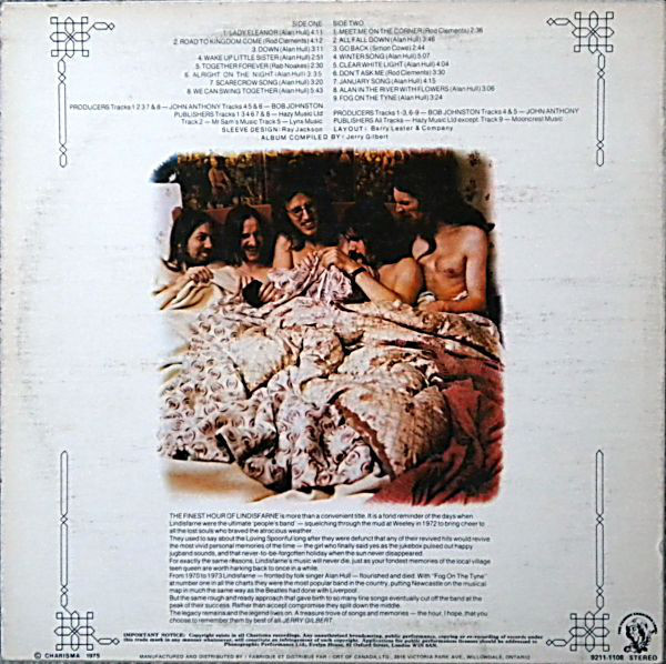 Lindisfarne - Lindisfarne's Finest Hour | Charisma (9211-1108) - 2