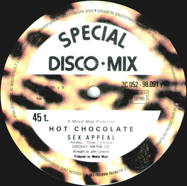 Hot Chocolate - Heaven Is In The Back Seat Of My Cadillac / Sex Appeal | Pathé Marconi EMI (2C 052-98.091 y) - 2 Hot Chocolate - Heaven Is In The Back Seat Of My Cadillac / Sex Appeal | Pathé Marconi EMI (2C 052-98.091 y) - 2