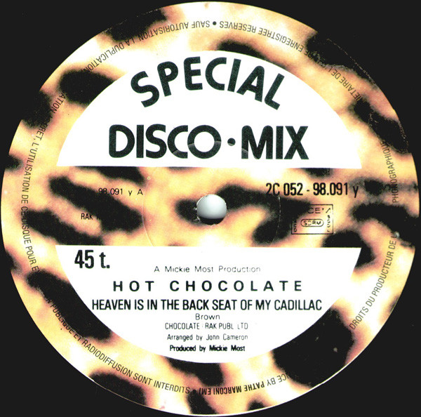 Hot Chocolate - Heaven Is In The Back Seat Of My Cadillac / Sex Appeal | Pathé Marconi EMI (2C 052-98.091 y) - main Hot Chocolate - Heaven Is In The Back Seat Of My Cadillac / Sex Appeal | Pathé Marconi EMI (2C 052-98.091 y) - main