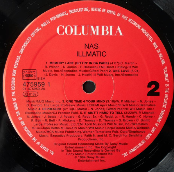 Nas - Illmatic | Columbia (475959 1) - 4 Nas - Illmatic | Columbia (475959 1) - 4