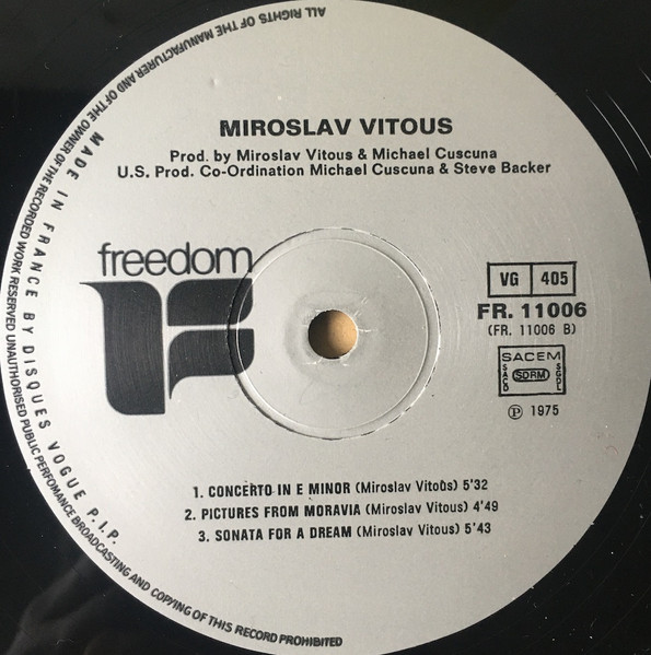 Miroslav Vitous - Miroslav | Freedom (FR. 11006) - 4 Miroslav Vitous - Miroslav | Freedom (FR. 11006) - 4