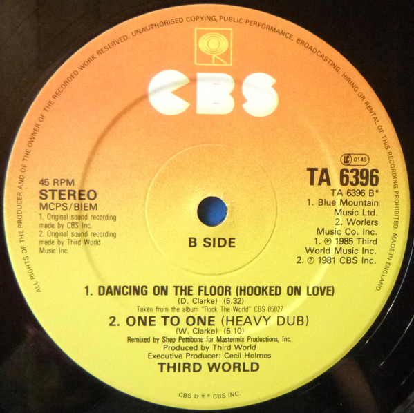 Third World - One To One | CBS (TA 6396) - 4 Third World - One To One | CBS (TA 6396) - 4