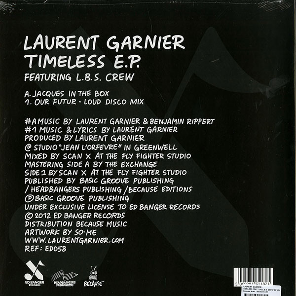 Laurent Garnier - Timeless EP | Ed Banger Records (ED058) - 2