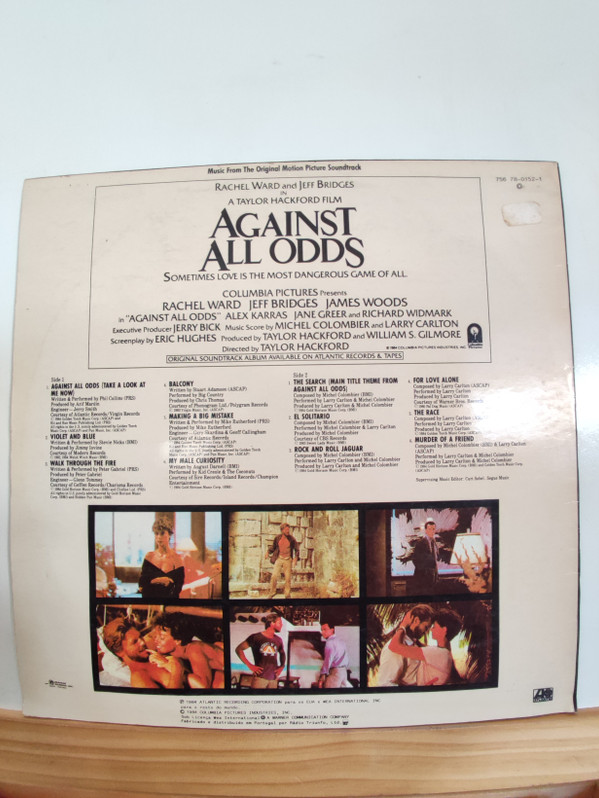 Various - Against All Odds - Music From The Original Motion Picture | Atlantic (756 78-0152-1) - 2