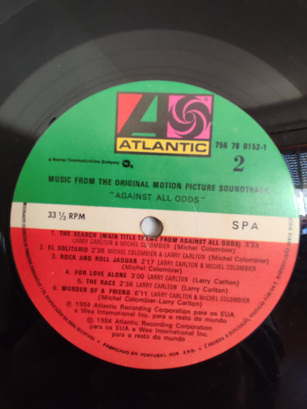 Various - Against All Odds - Music From The Original Motion Picture | Atlantic (756 78-0152-1) - 4