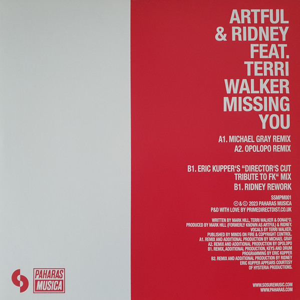 Artful & Ridney Feat. Terri Walker - Missing You | Paharas Musica (SSMPM001) - 2 Artful & Ridney Feat. Terri Walker - Missing You | Paharas Musica (SSMPM001) - 2