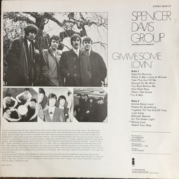The Spencer Davis Group - Gimme Some Lovin' | Island Records (85 897 ZT) - 2 The Spencer Davis Group - Gimme Some Lovin' | Island Records (85 897 ZT) - 2