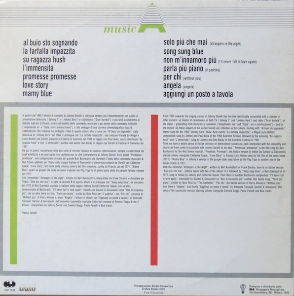 Johnny Dorelli - Solo Più Che Mai | CGD (LSM 1039) - 2