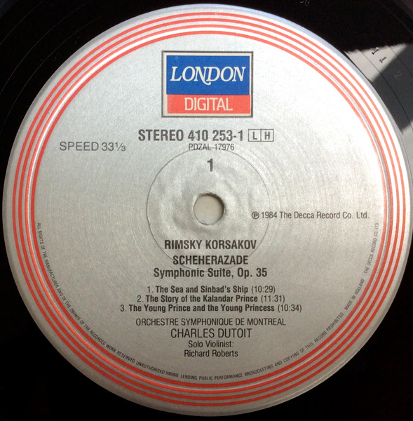 Nikolai Rimsky-Korsakov , Orchestre Symphonique De Montréal , Charles Dutoit - Scheherazade / Capriccio Espagnol | London Records (410 253-1) - 3 Nikolai Rimsky-Korsakov , Orchestre Symphonique De Montréal , Charles Dutoit - Scheherazade / Capriccio Espagnol | London Records (410 253-1) - 3