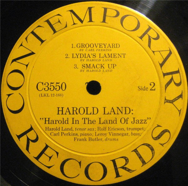 Harold Land - Harold In The Land Of Jazz | Contemporary Records (C3550) - 4 Harold Land - Harold In The Land Of Jazz | Contemporary Records (C3550) - 4