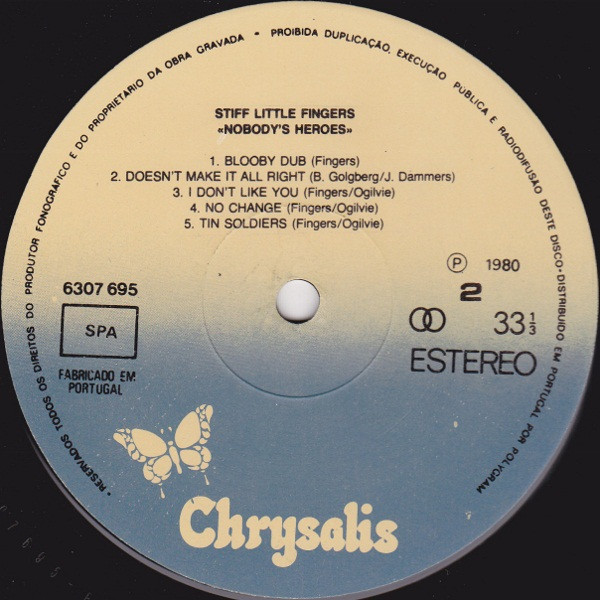 Stiff Little Fingers - Nobody's Heroes | Chrysalis (6307695) - 4