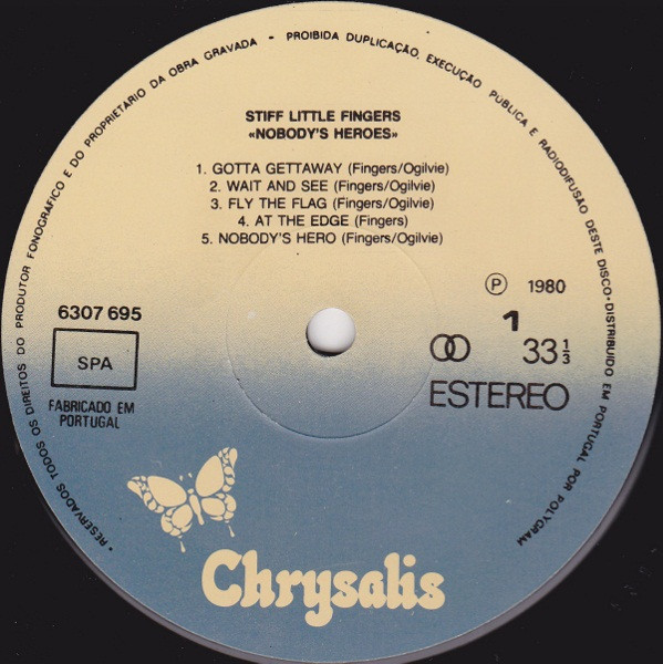 Stiff Little Fingers - Nobody's Heroes | Chrysalis (6307695) - 3