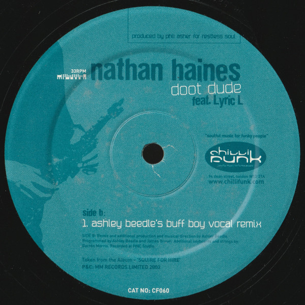 Nathan Haines Feat. Lyric L - Doot Dude | Chillifunk Records (CF 060) - 3