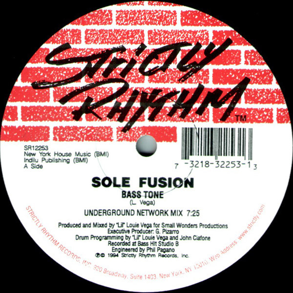 Sole Fusion - Bass Tone | Strictly Rhythm (SR12253) - 2 Sole Fusion - Bass Tone | Strictly Rhythm (SR12253) - 2