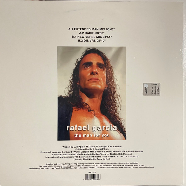 Rafael Garcia - The Man For You | Major Records (MR 31-00) - 2