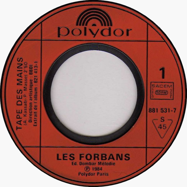 Les Forbans - Tape Des Mains | Polydor (881 531-7) - 3