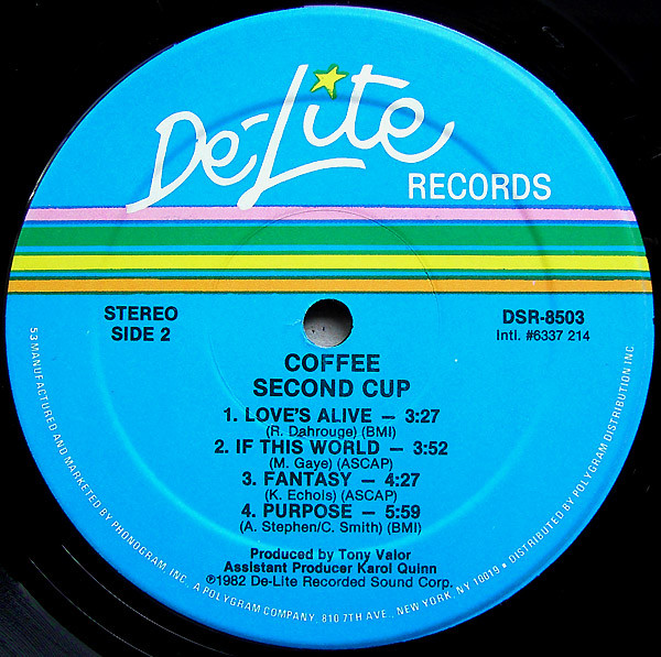 Coffee - Second Cup | De-Lite Records (DSR-8503) - 4