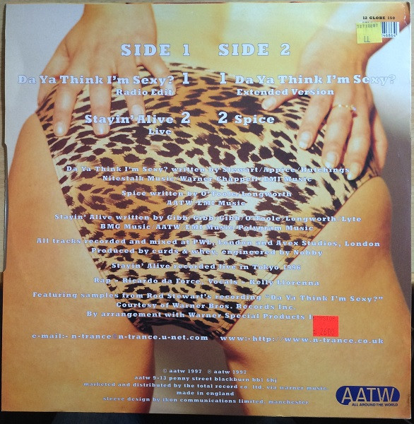 N-Trance Featuring Rod Stewart - Da Ya Think I'm Sexy? | All Around The World (12 GLOBE 150) - 2