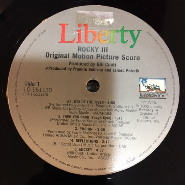 Bill Conti - Rocky III - Original Motion Picture Score | Liberty (LO-551130) - 3