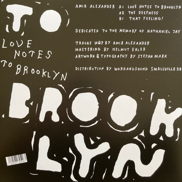 Amir Alexander - Love Notes To Brooklyn | Smallville Records (SMALLVILLE 58) - 2