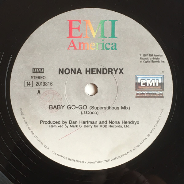 Nona Hendryx - Baby Go-Go (Superstitious Mix) | EMI America (14 2019816)