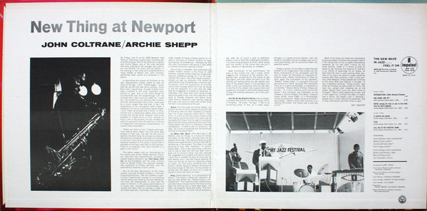 John Coltrane / Archie Shepp - New Thing At Newport | Impulse! (A-94,AS-94) - 3 John Coltrane / Archie Shepp - New Thing At Newport | Impulse! (A-94,AS-94) - 3