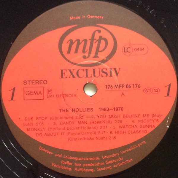 The Hollies - 1963-1966 | Music For Pleasure (176 MFP 06 176/77) - 3 The Hollies - 1963-1966 | Music For Pleasure (176 MFP 06 176/77) - 3