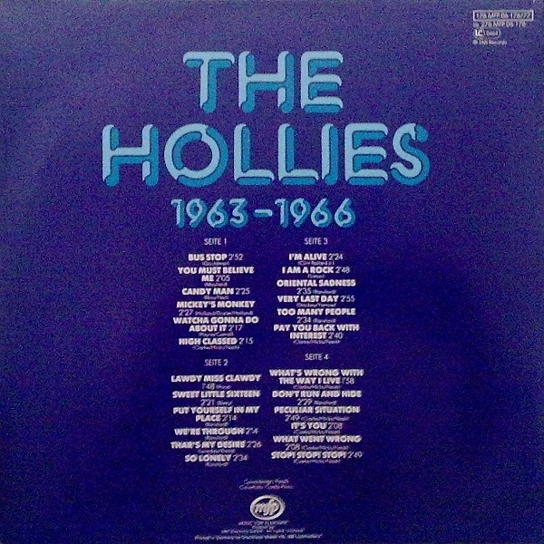 The Hollies - 1963-1966 | Music For Pleasure (176 MFP 06 176/77) - 2 The Hollies - 1963-1966 | Music For Pleasure (176 MFP 06 176/77) - 2