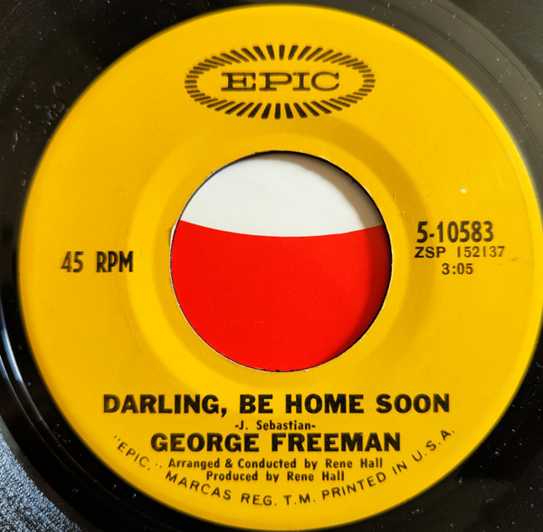 George Freeman - Darling Be Home Soon / My Darling, My Darling | Epic (5-10583) - main George Freeman - Darling Be Home Soon / My Darling, My Darling | Epic (5-10583) - main