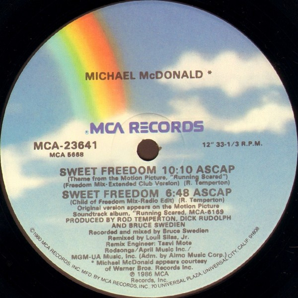 Michael McDonald - Sweet Freedom | MCA Records (MCA-23641) - 4