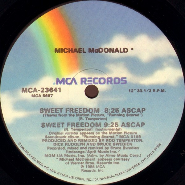 Michael McDonald - Sweet Freedom | MCA Records (MCA-23641) - 3