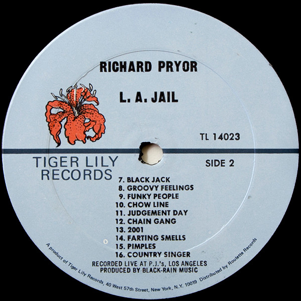 Richard Pryor - L.A. Jail | Tiger Lily Records (TL 14023) - 4
